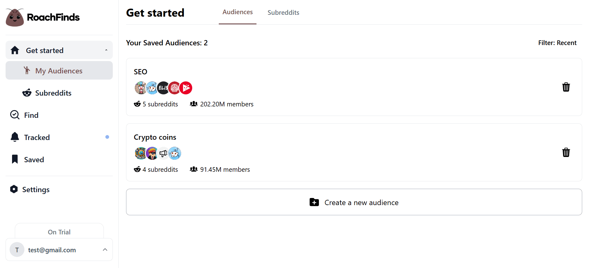 RoachFinds Dashboard